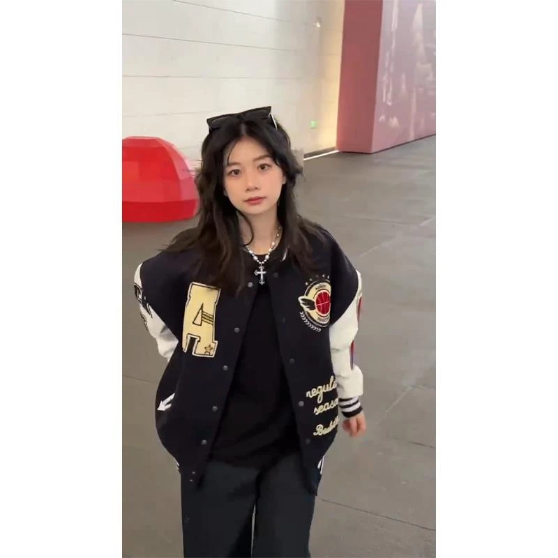 刺绣棒球服男春季cleanfit美式夹克春秋款潮牌痞帅炸街高级感外套