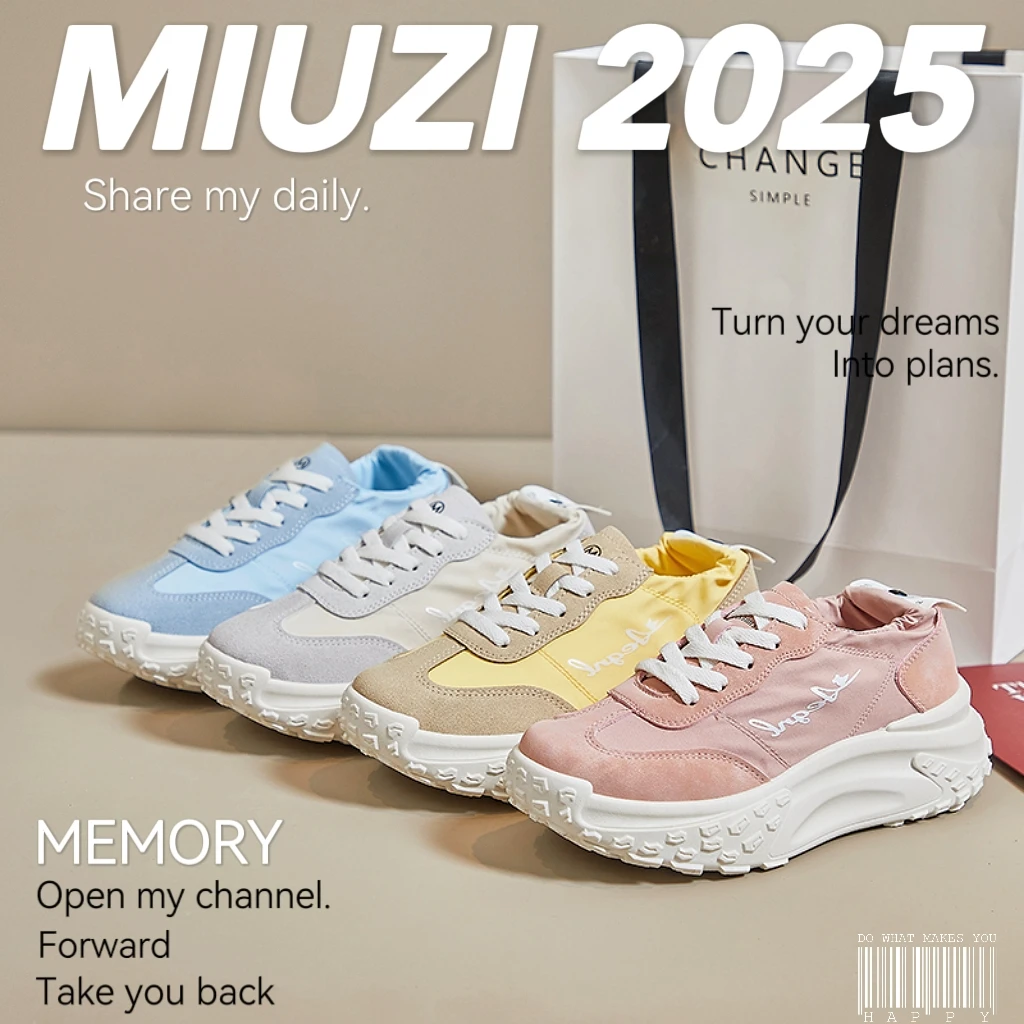 【外贸原單】日系夏季新款冰絲德訓靴老爹靴女白搭運動靴街拍層高靴