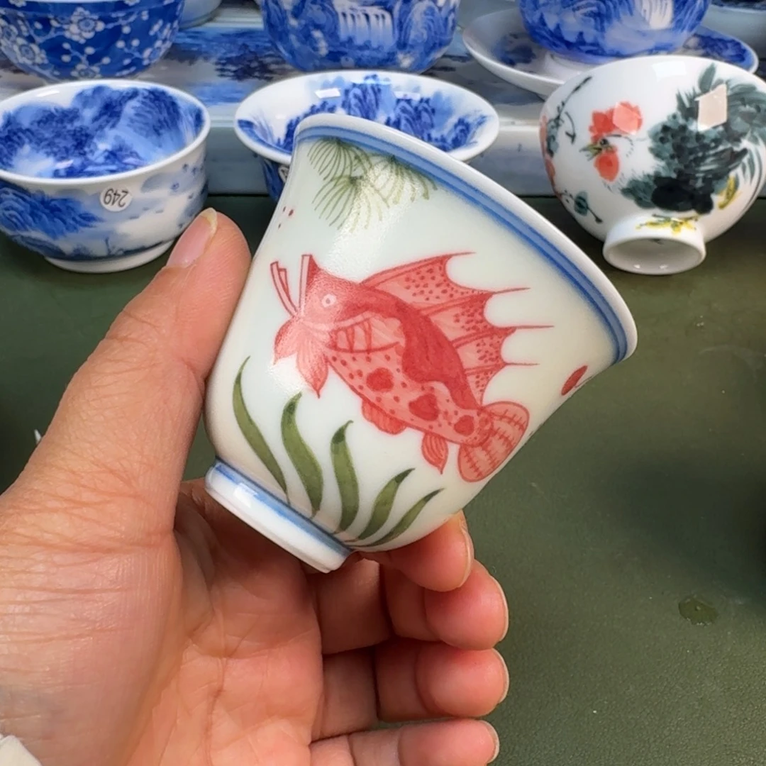 陶景德镇纯手绘茶具圆圆221