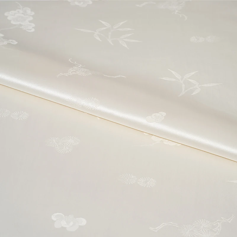 梅花天丝中国风里布手工包国风古装汉服新中式布料提花绸缎马面裙