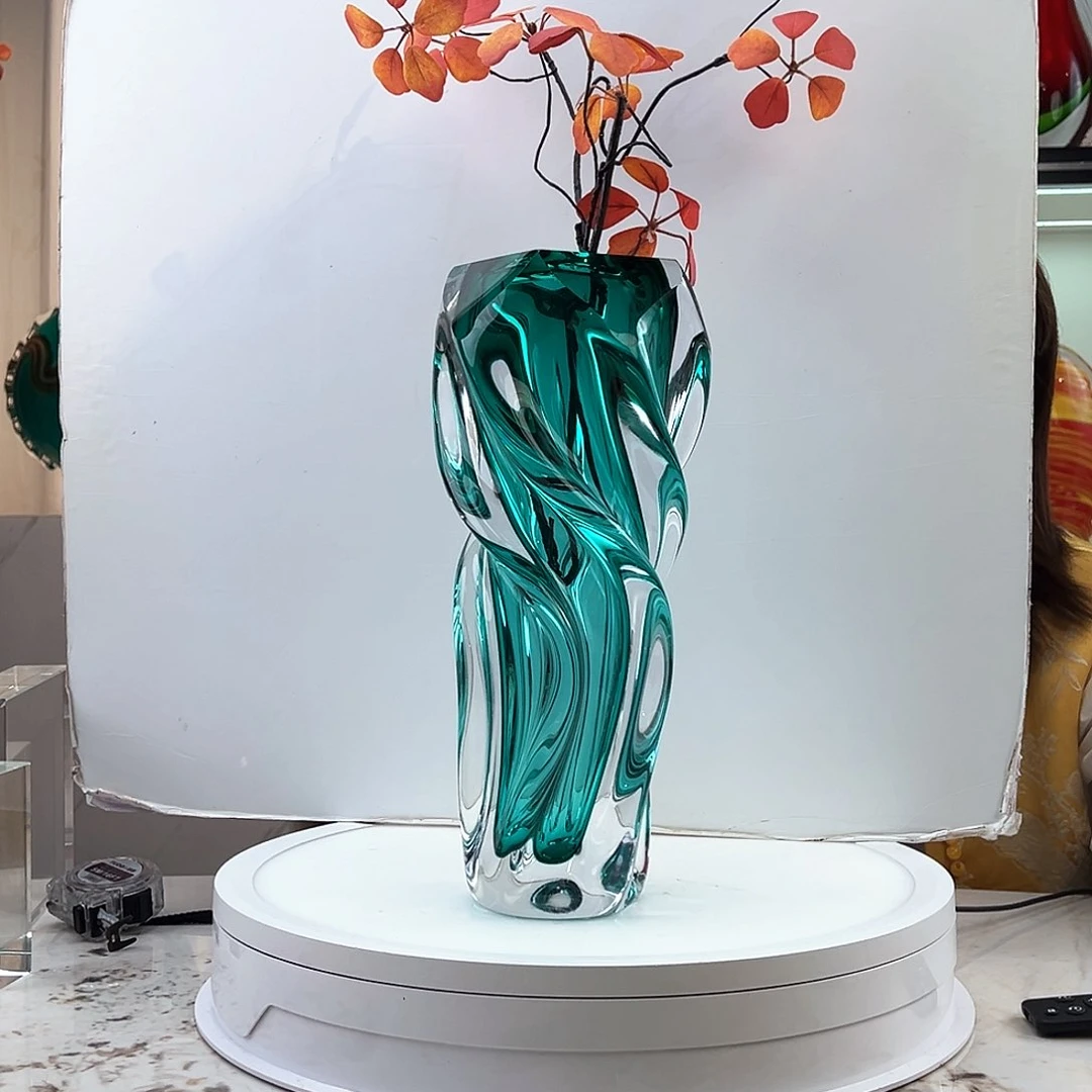 茶盏琉璃水晶花瓶