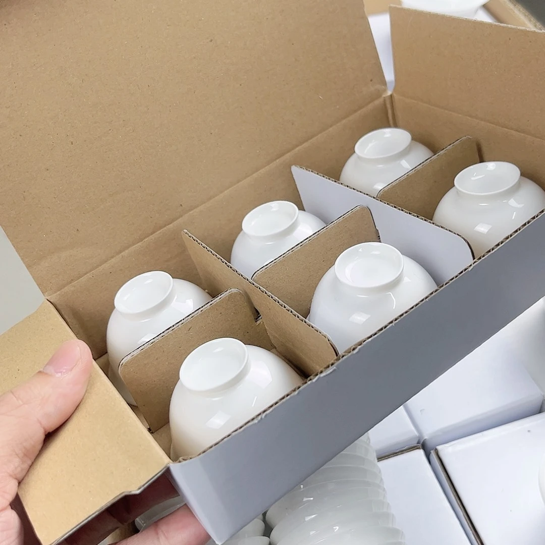 【闪购商品】6个修脚杯骨瓷杯子超薄胎