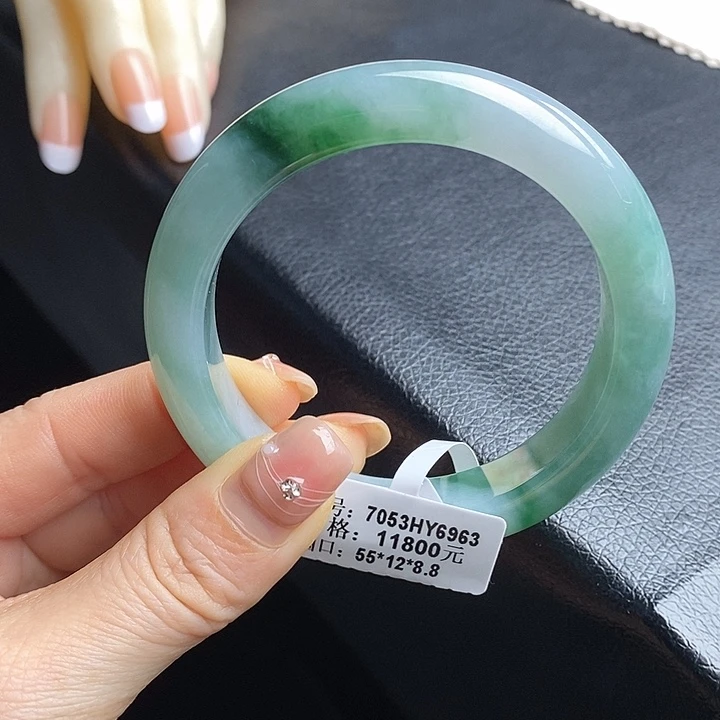 未镶嵌手镯翡翠55正圈37