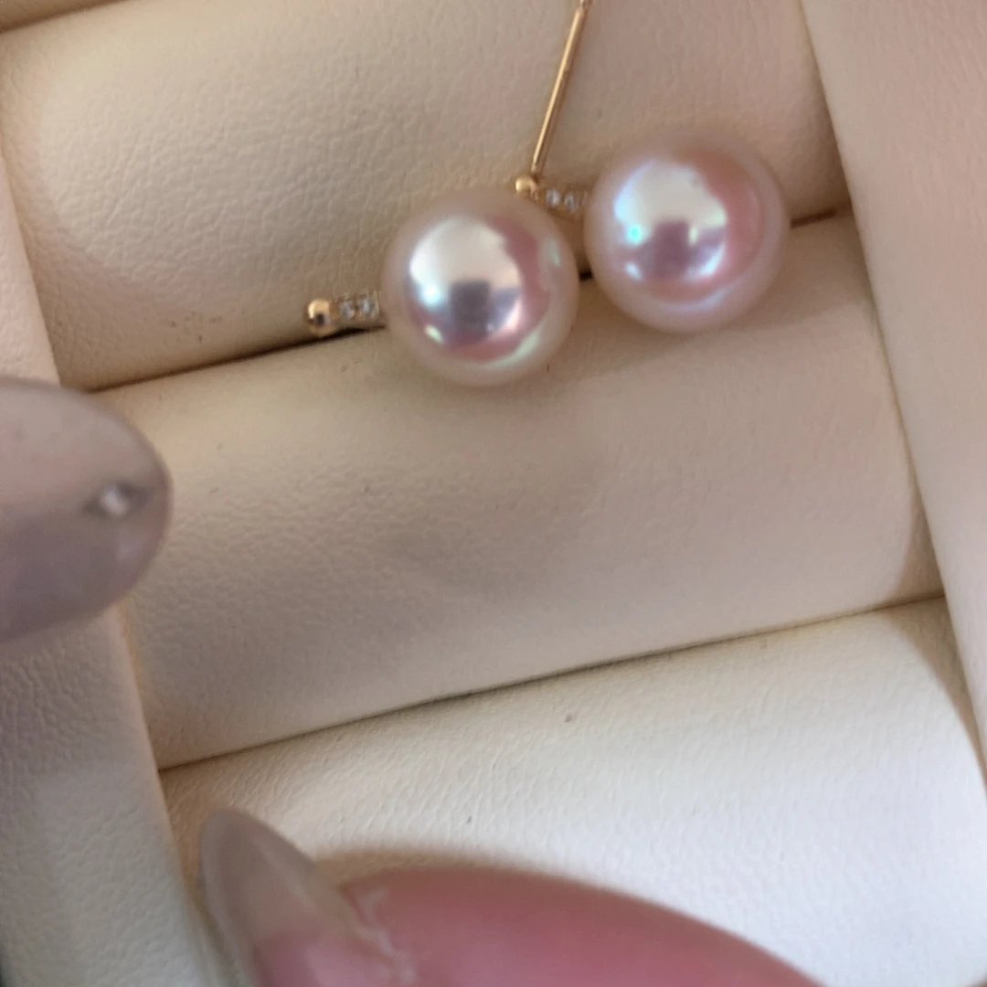 海水珍珠戒指18K金镶嵌