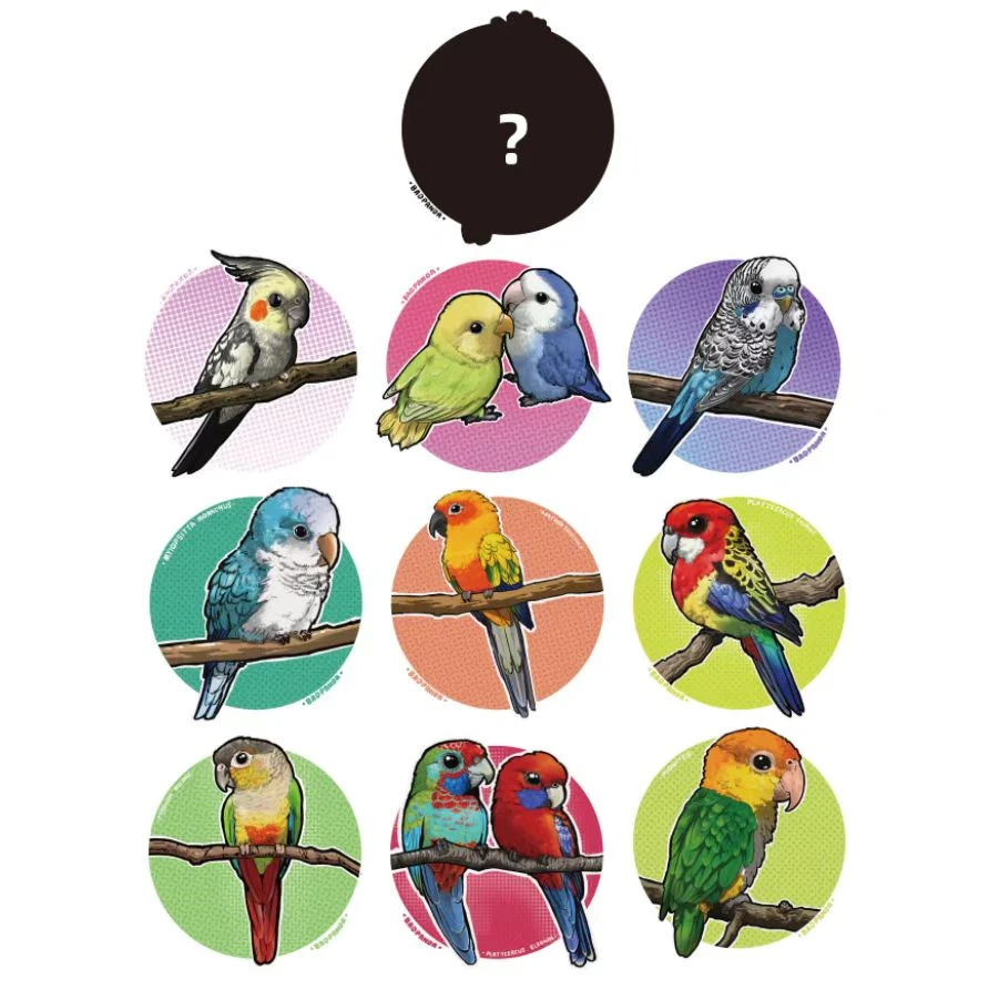 【平拆】异宠小精灵系列之鹦鹉一弹亚克力滴胶冰箱贴