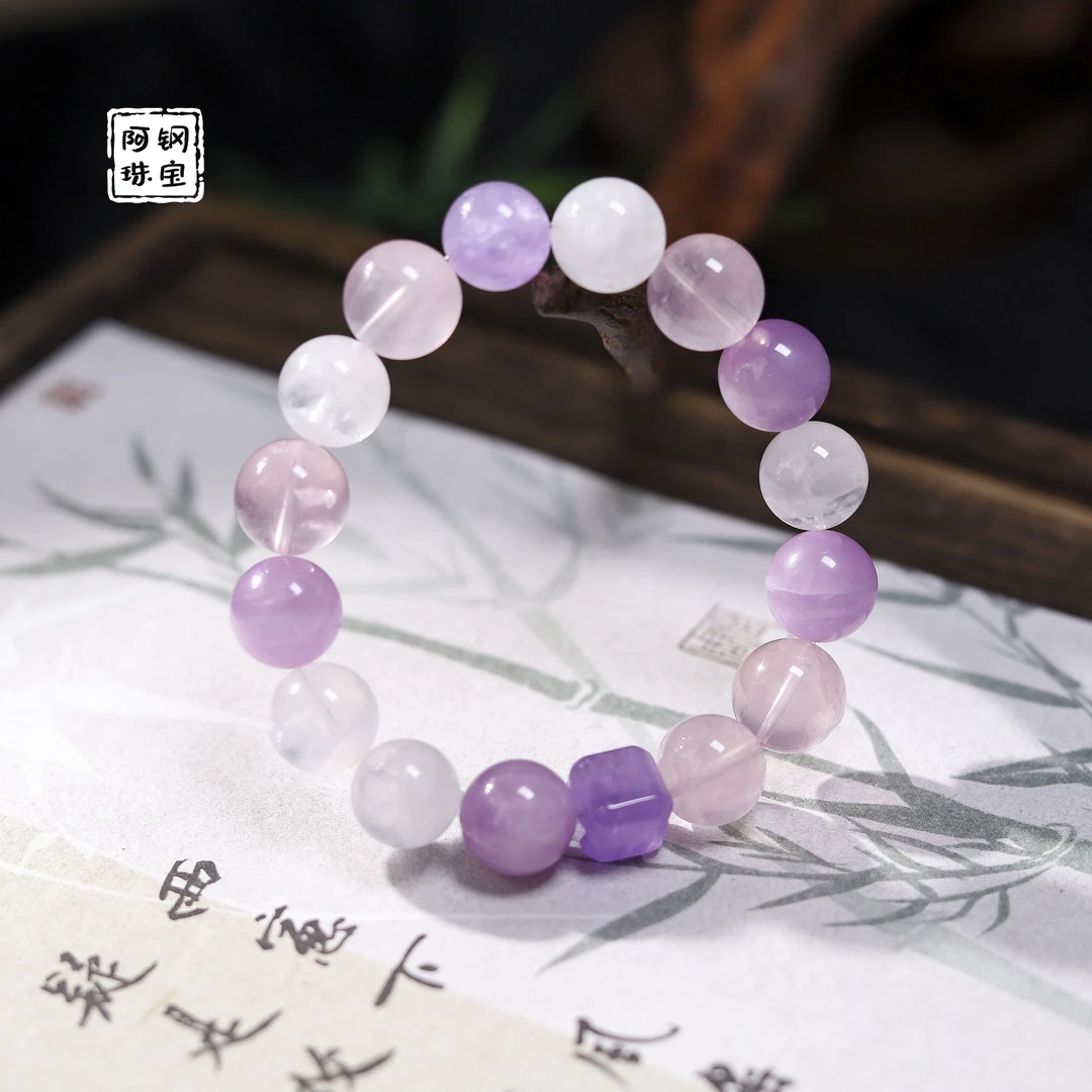 【原创】笑口常暖DIY(12mm+)天然水晶手串手链-多样性发其一-XK101