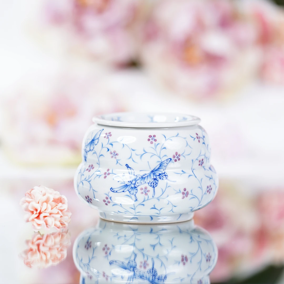 青樵轩  梦蝶建水  品茗陶瓷纯手工茶具饮茶 QQX1671