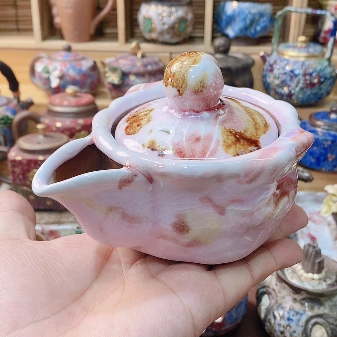 粗陶志野柴烧茶具