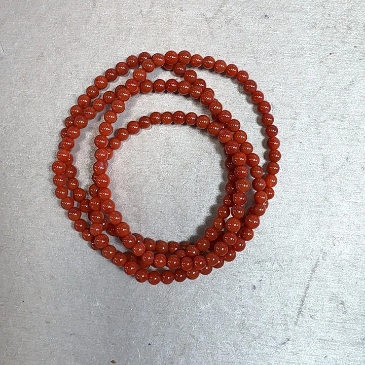 南红玛瑙未镶嵌手链项链多圈原矿南红瓦西柿子锦4