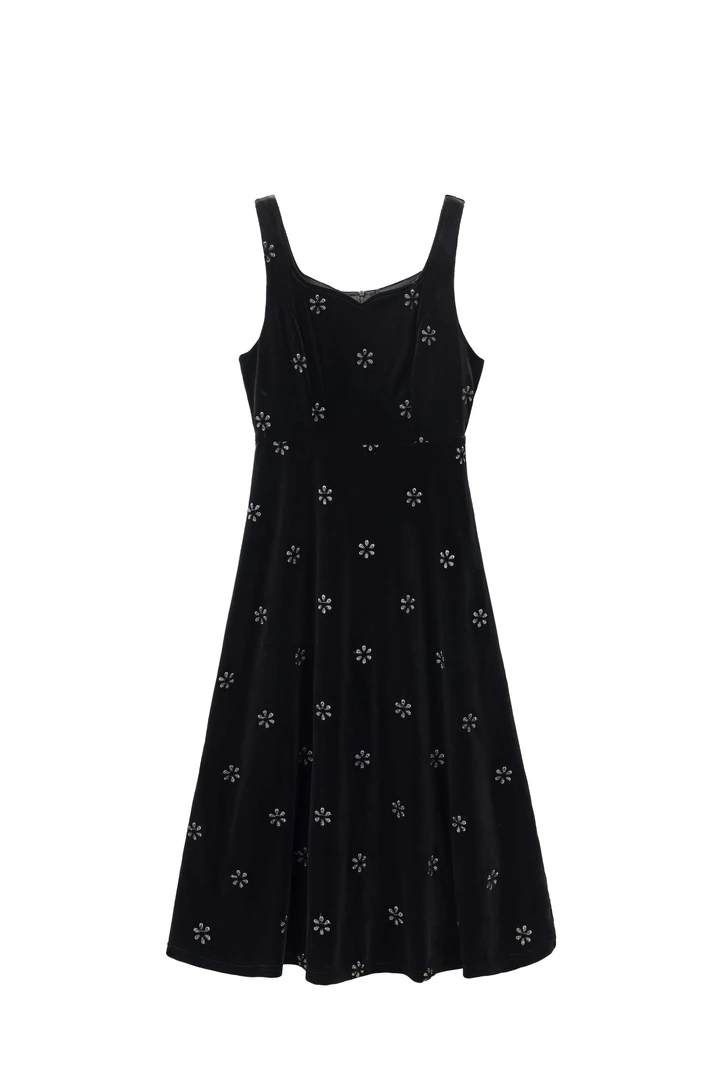 【品牌撤柜款】气质连衣裙套装女2024秋冬T恤连衣裙两件套L51156