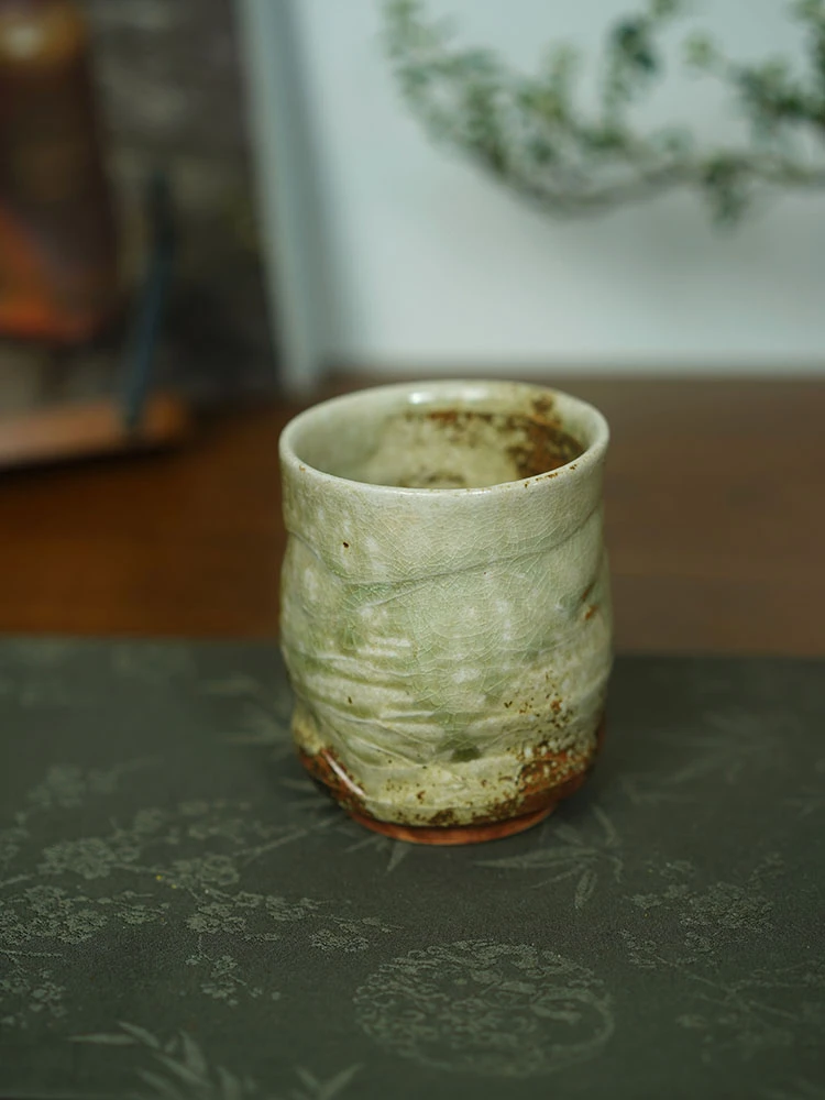伊禾集物 日本伊贺烧手工匠人 新学 汤吞 水杯 茶杯 主人杯 46#