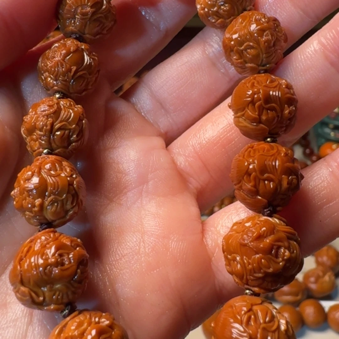 橄榄核手串/手链手工财神