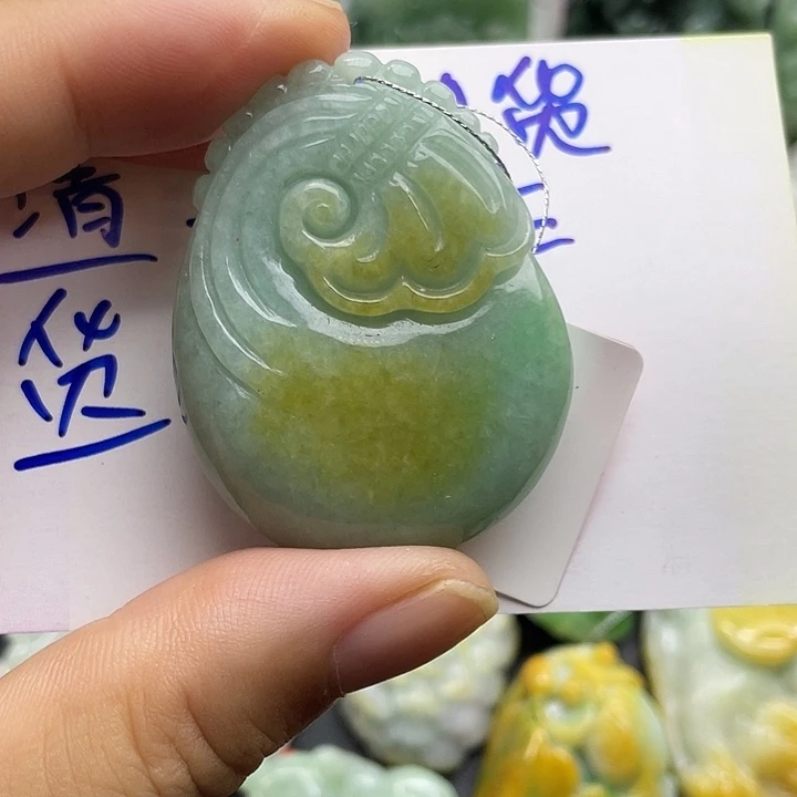 颈饰未镶嵌翡翠天然翡翠