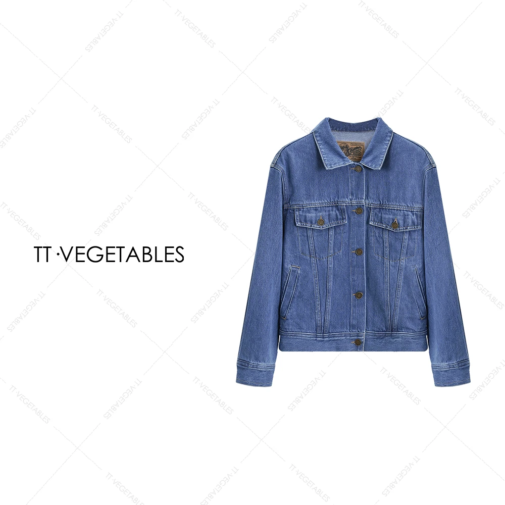 噢芬/小个子 【绘雪】纯棉薄款短上衣短款牛仔衣外套521355