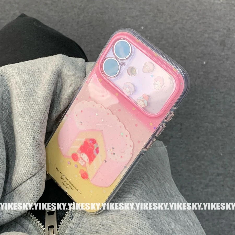 双层大视窗草莓蛋糕美乐蒂iPhone17promax苹果16手机壳1514新17女
