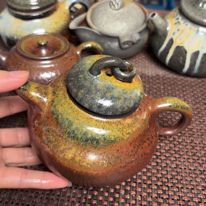 茶杯紫砂大金花壶380 C