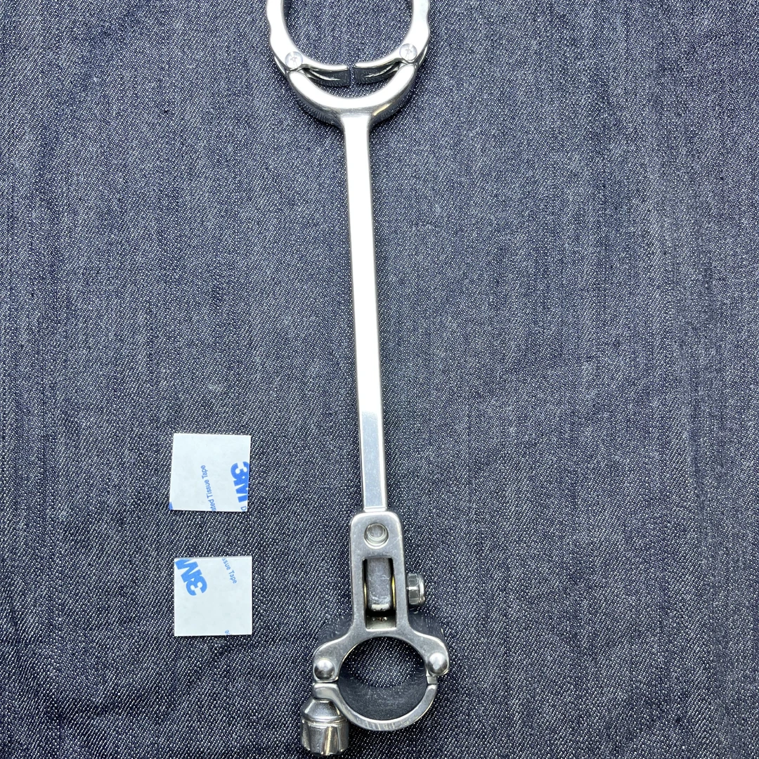 304不锈钢滑轮鹿角羊角头牛角大物支架配件锁竿器