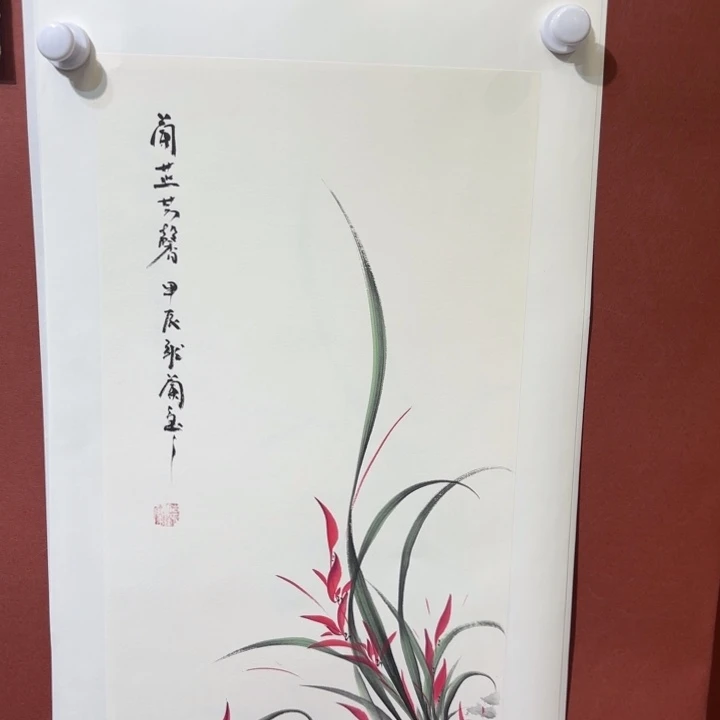 国画听兰老师花鸟