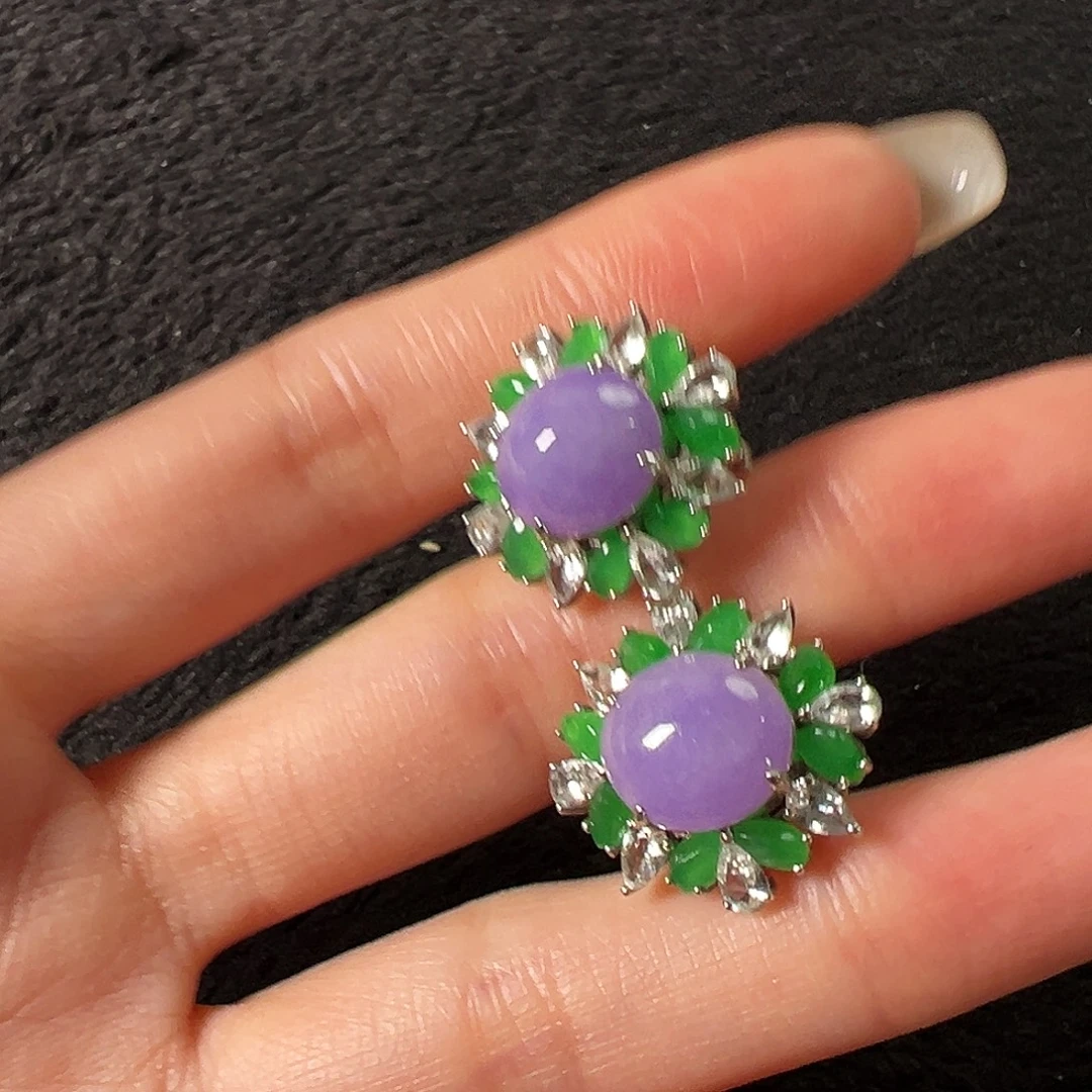 姝****翡翠18K金镶嵌耳饰分单付，共20999