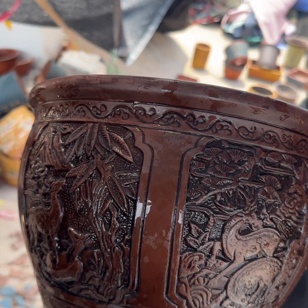 紫砂花盆口径25.20口径