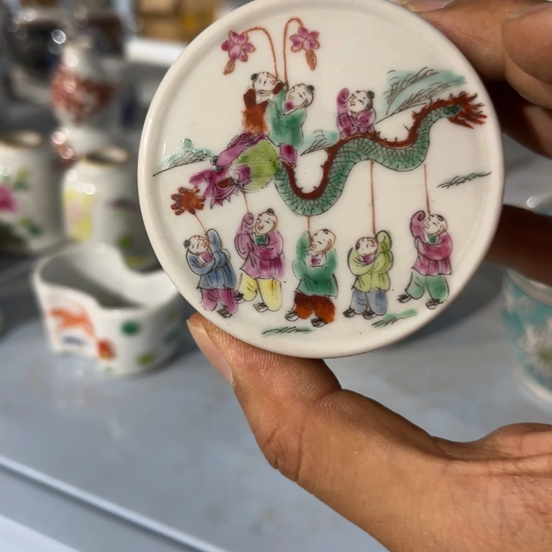 摆件摆件手绘瓷器全部处理了