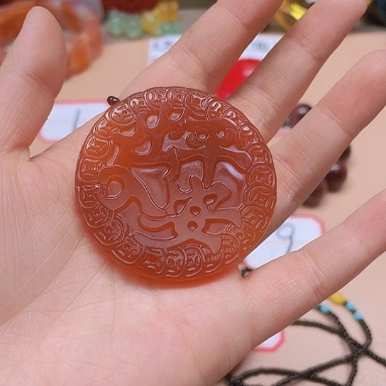 玛瑙/玉髓颈饰未镶嵌龙**下