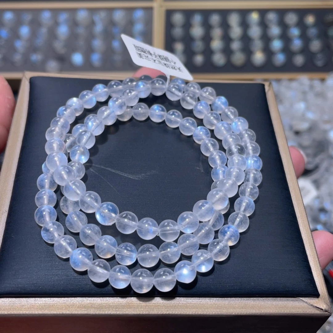 手链未镶嵌长石蓝月光手链5.8mm
