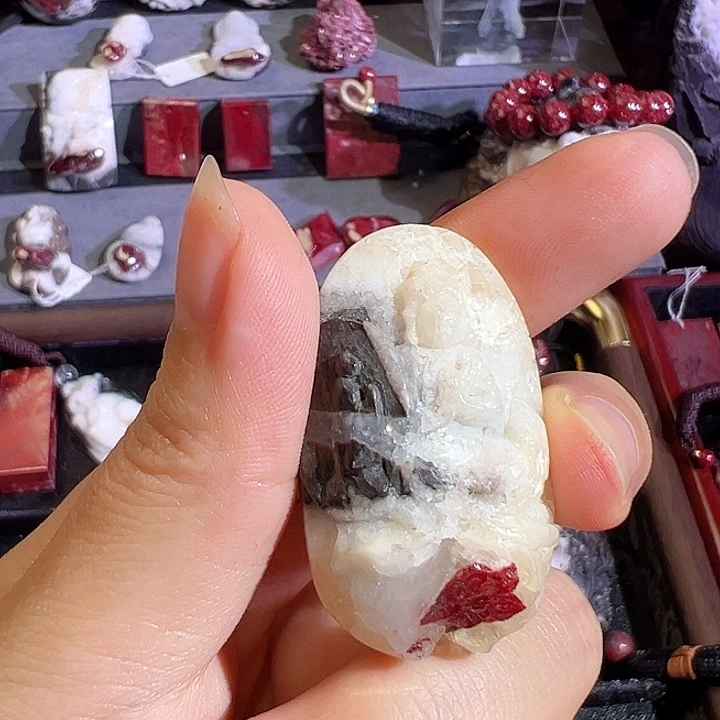 天然辰砂悟道吊坠