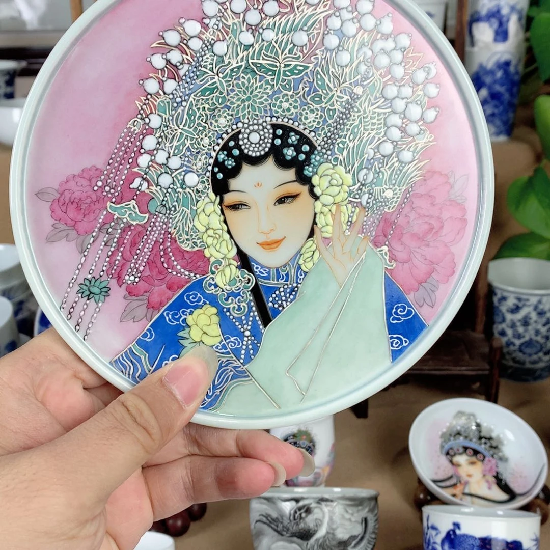 陶摆件景德镇高端手绘茶具