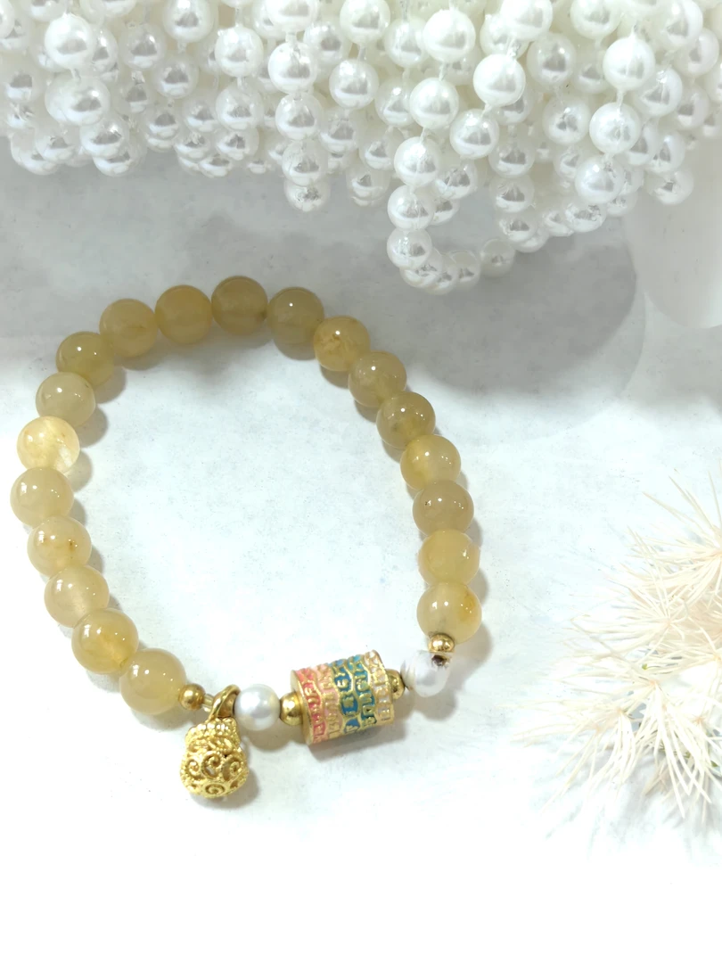 手链 古法金色转运珠手链女精致手串送女友礼物高级