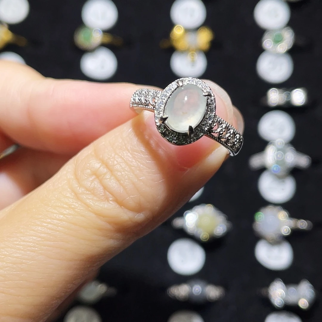 翡翠未镶嵌戒指戒指