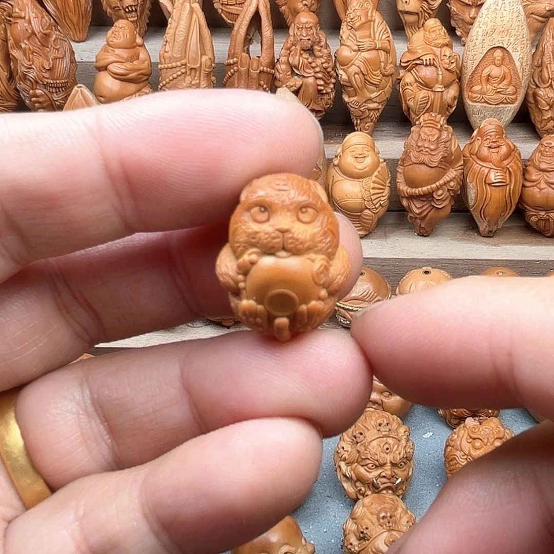 橄榄核吊坠17干饭虎