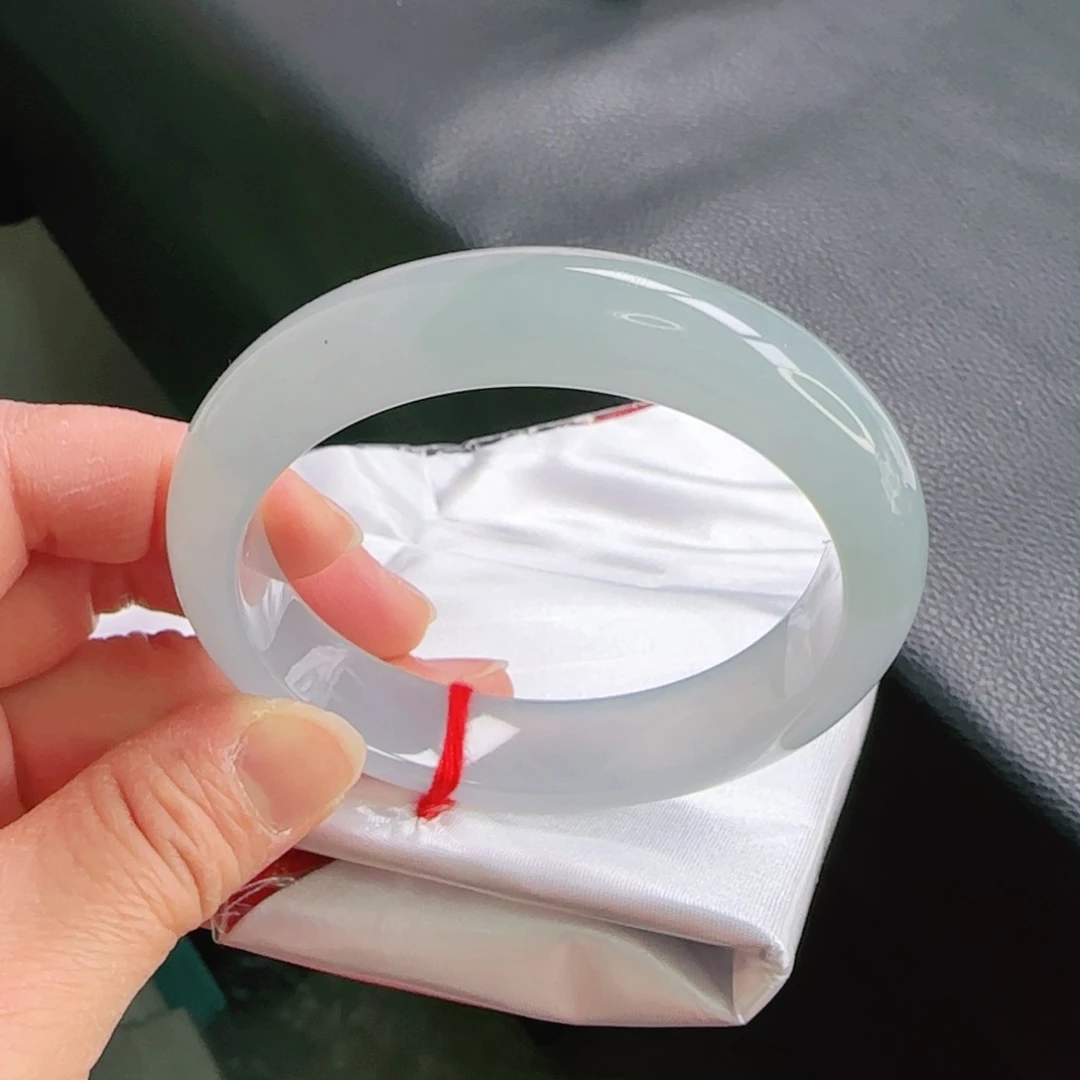 翡翠手镯未镶嵌58正圈手镯