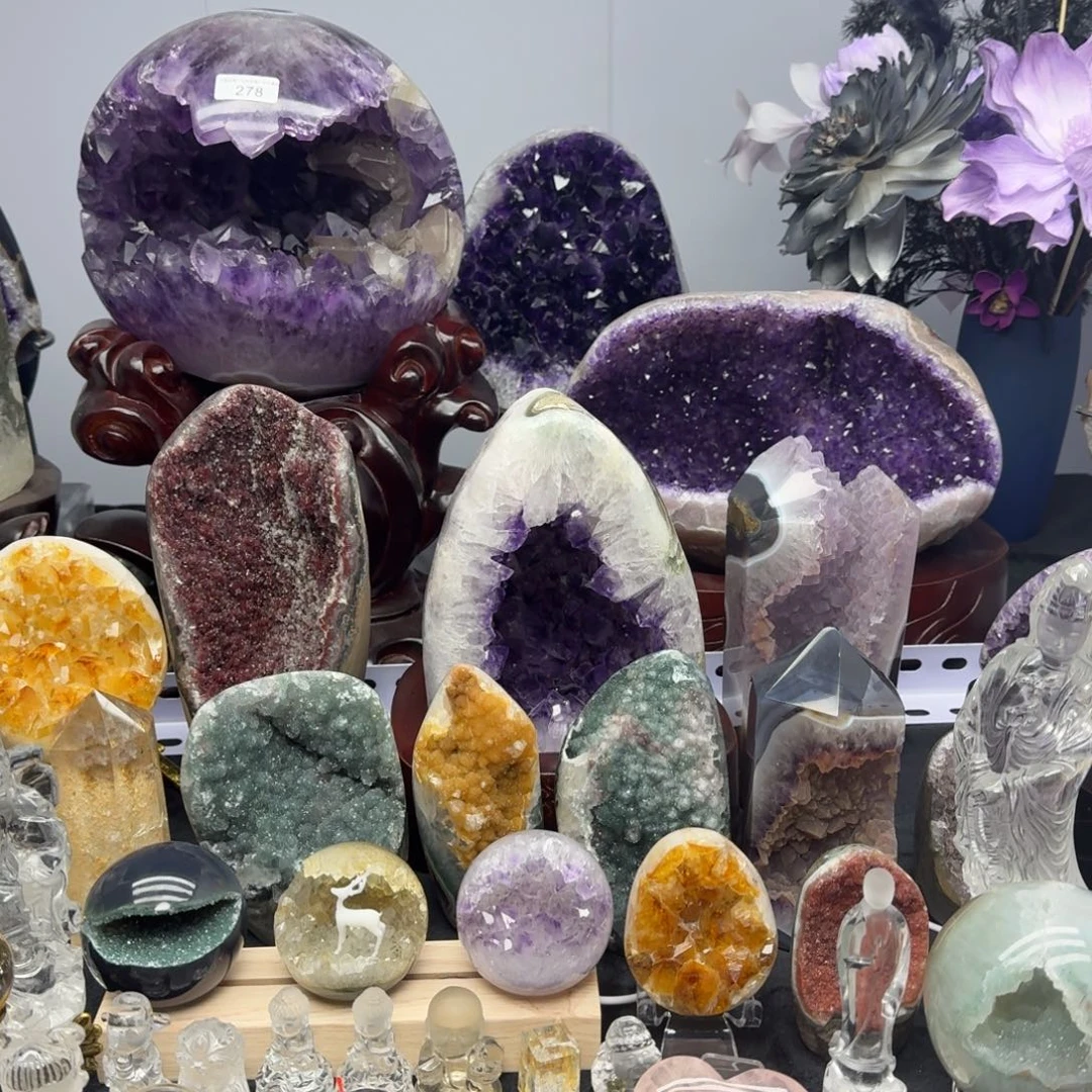 摆件未镶嵌紫晶天然水晶此链接勿拍