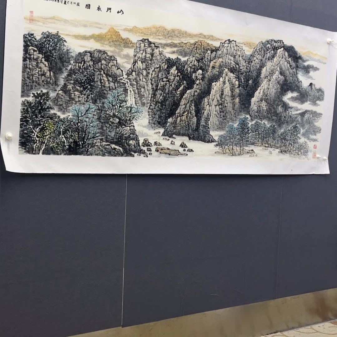 野***渡国画程翔小六山水艺