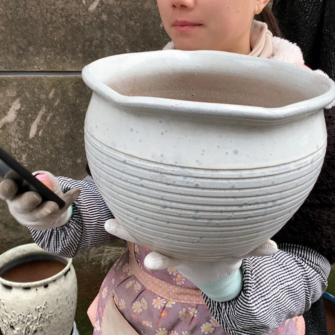 紫砂花盆正品口25高18