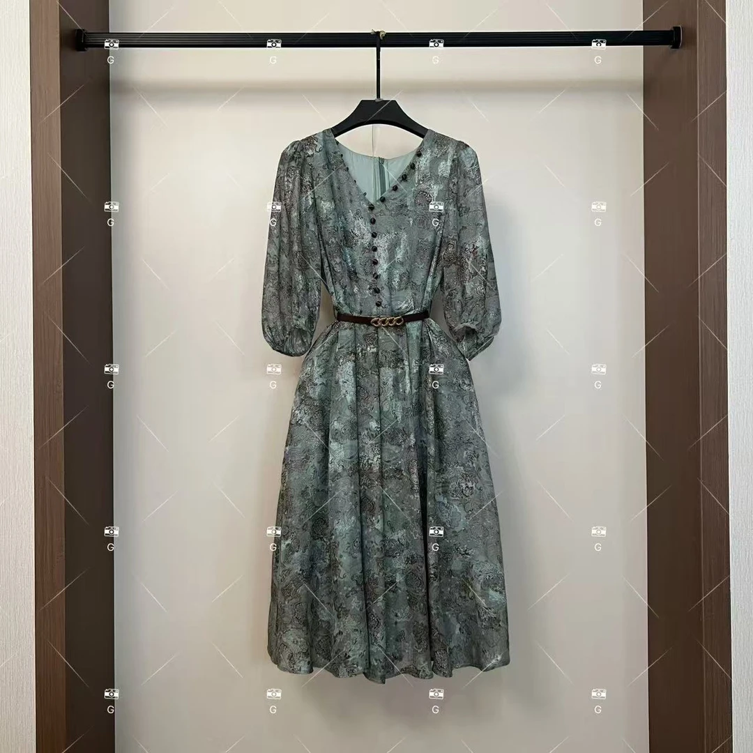 设计师时尚显瘦气质轻奢百搭女士连衣裙 GS-55062