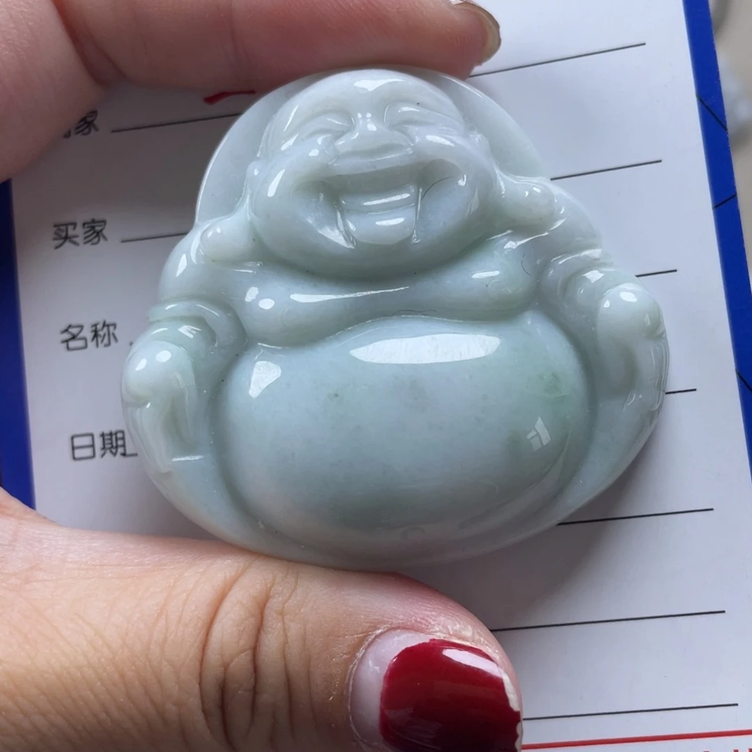 翡翠颈饰未镶嵌微瑕介意勿拍