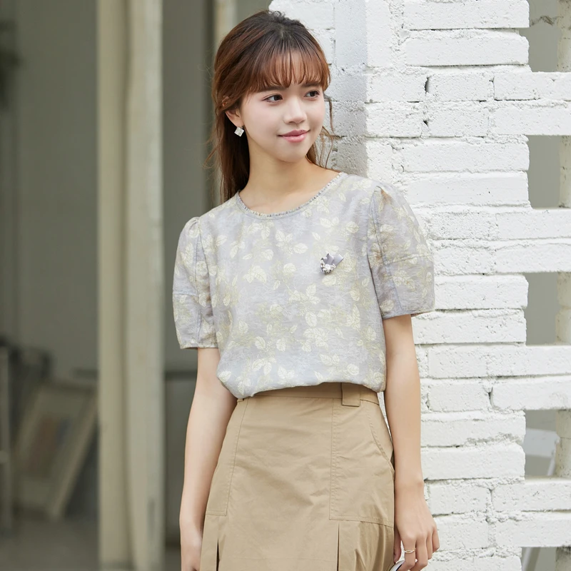 风笛2025夏季新款国风新中式短袖T恤时尚气质百搭上衣女薄款小衫