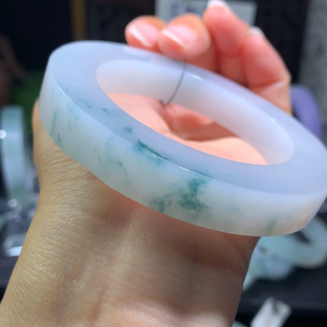 定制翡翠飘花54-60未镶嵌