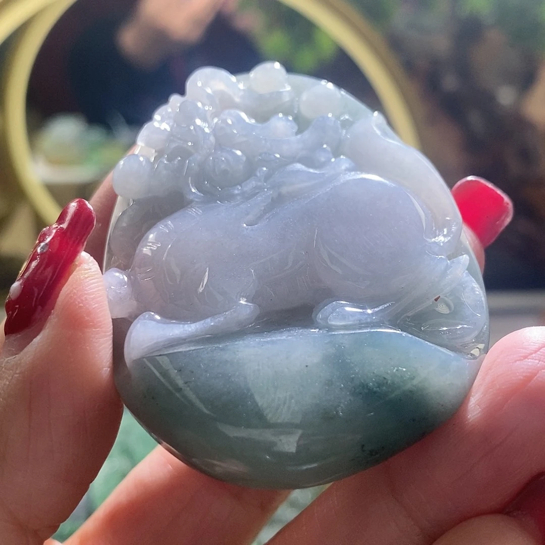 【闪购商品】翡翠颈饰未镶嵌麒麟