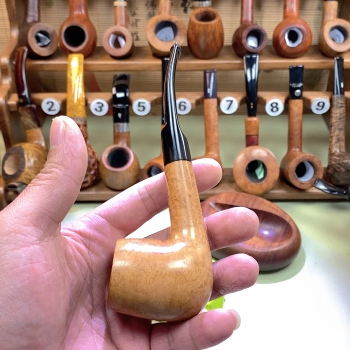 风***6意大利洛伦左石楠木烟斗