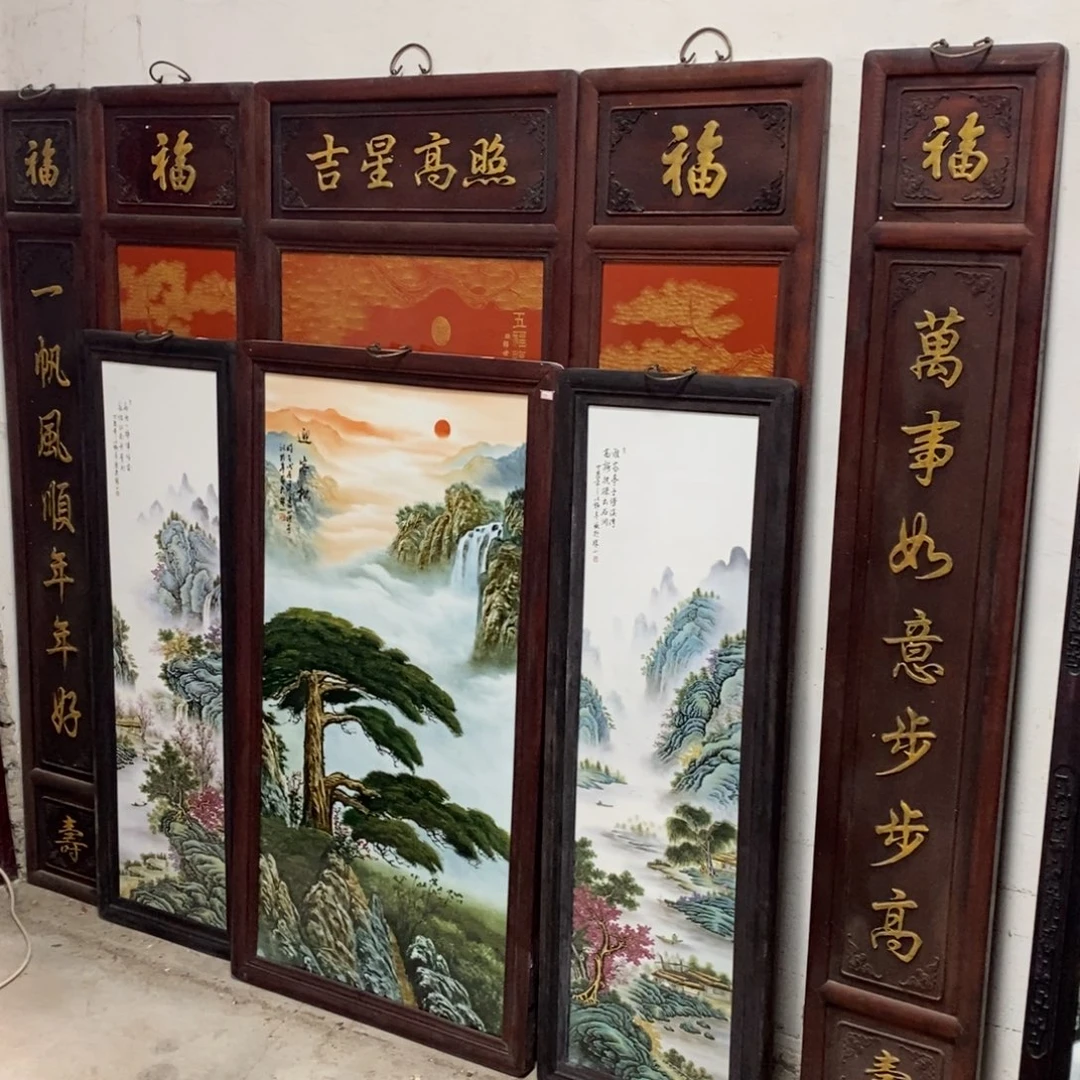 思***宝瓷170*200 景德镇瓷板画柴窑烧制
