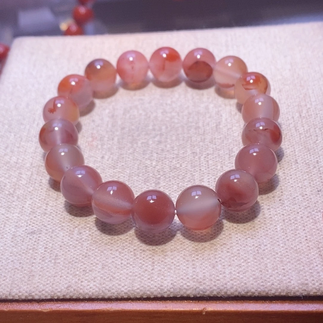 南红玛瑙未镶嵌手串卡10