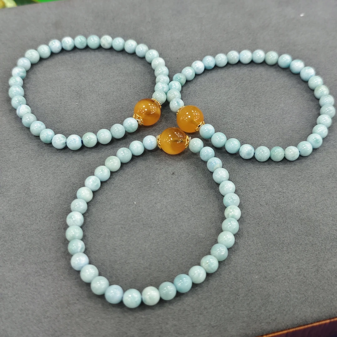 【书记甄选】天然原创海纹石单圈手链 多样性发一件 约5mm CT4182