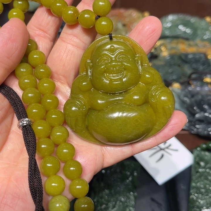 岫玉未镶嵌毛衣链