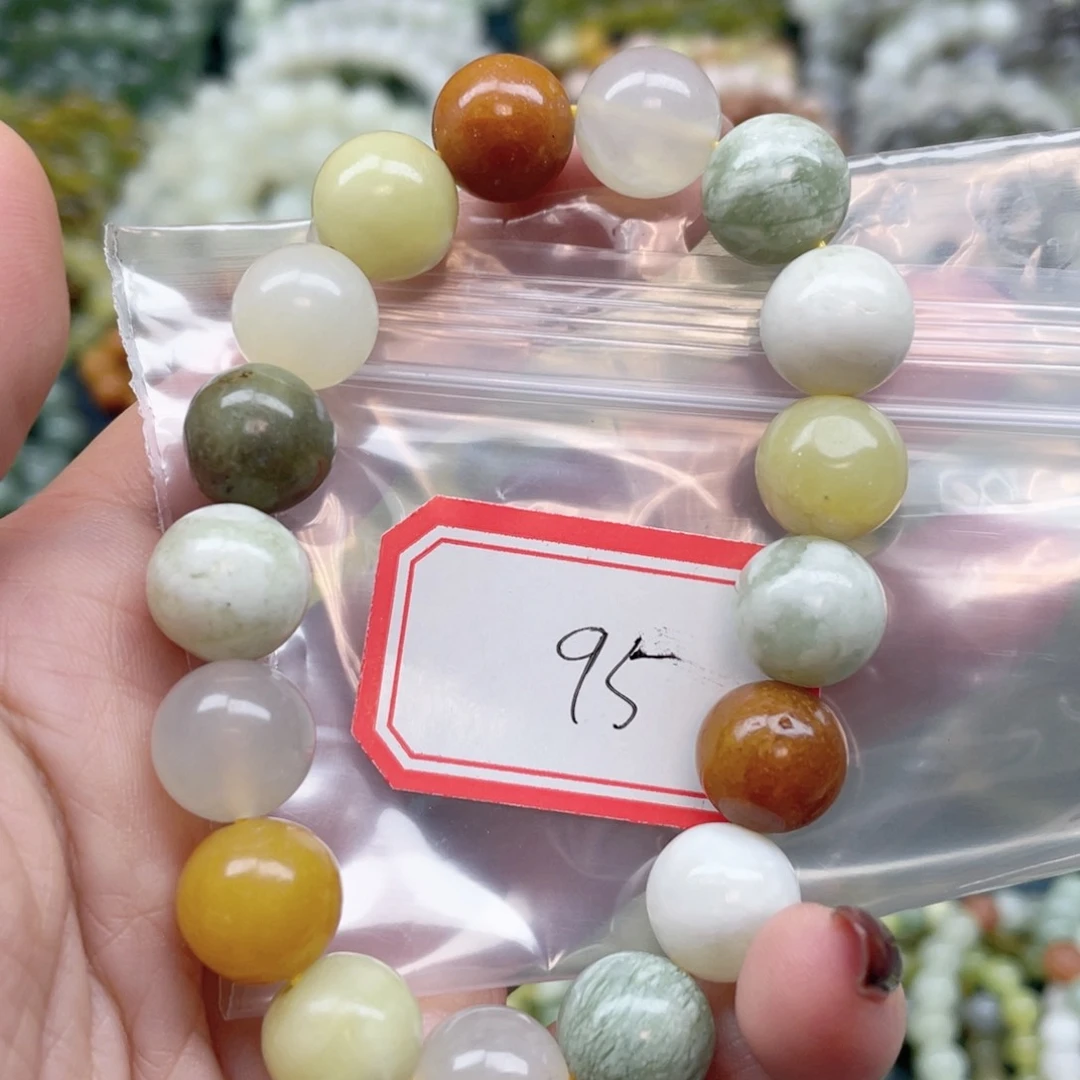 未镶嵌蛇纹石玉手串