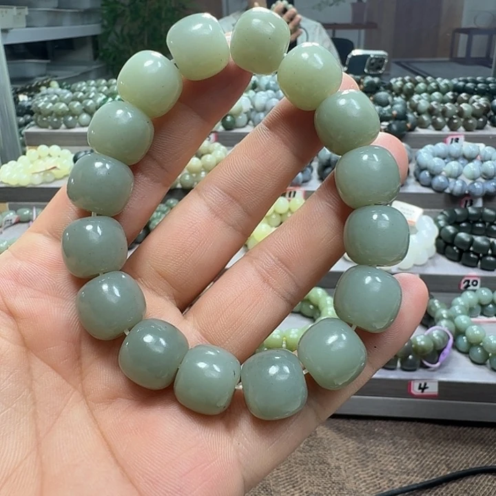 手链未镶嵌和田玉新疆且末蓝青花老型卡14