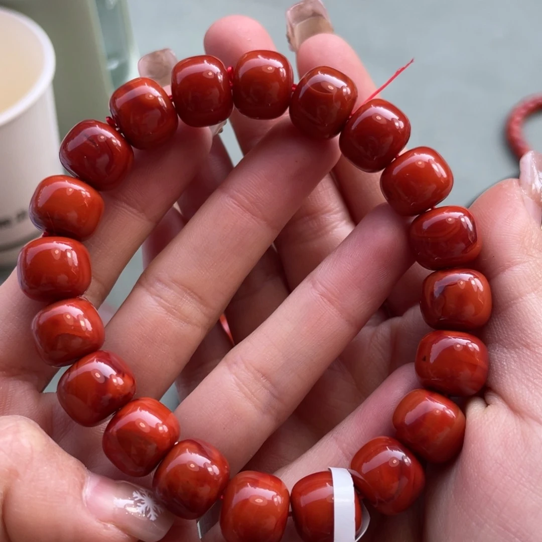 南红玛瑙手链未镶嵌