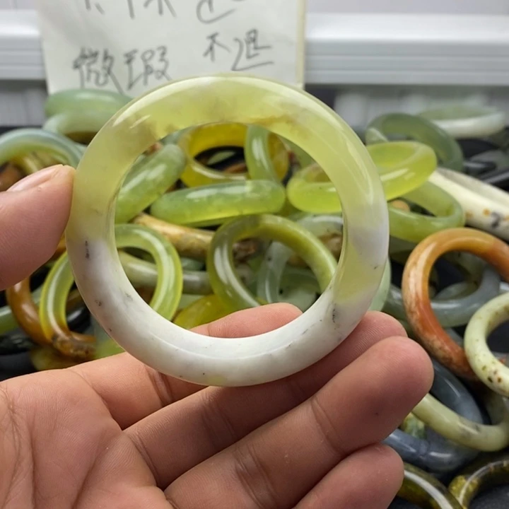 蛇纹石玉合金手镯56